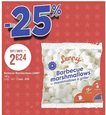 Géant Casino Barbecue Marshmallows Lenny offre