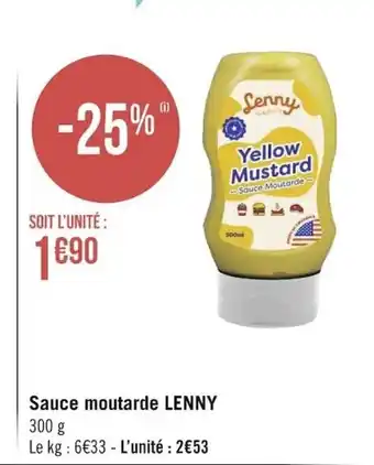 Géant Casino Sauce Moutarde Lenny offre