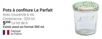 Gamm vert Le parfait pots à confiture offre