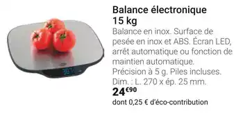 Balance électronique 15 kg