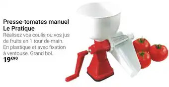 Gamm vert Le pratique presse-tomates manuel offre