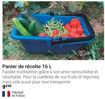 Gamm vert Panier de récolte 16 l offre