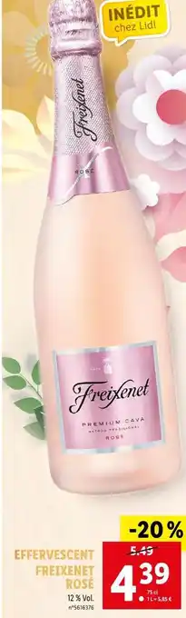 Lidl Freixenet effervescent rosé offre
