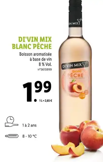 Lidl Di'vin mix di'vin mix blanc pêche offre
