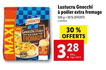 Lidl Lustucru gnocchi à poêler extra fromage offre