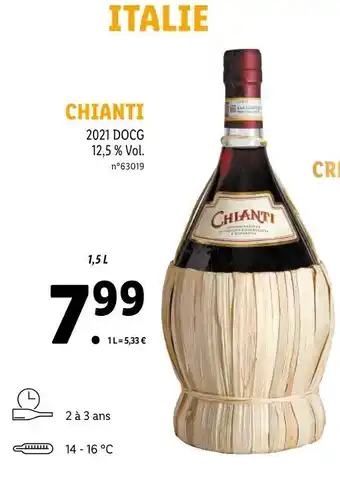 Lidl Chianti 2021 docg offre