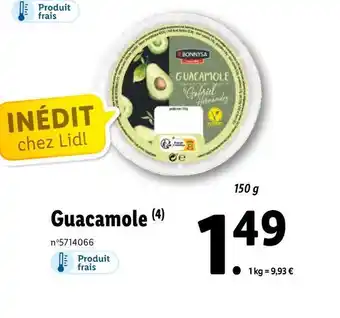 Lidl Bonnysa guacamole offre