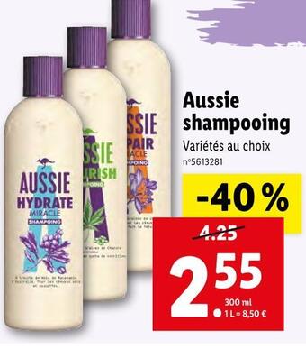 Lidl Aussie shampooing offre