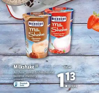 Lidl Mcennedy milkshake offre