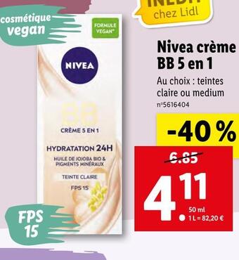 Nivea crème bb 5 en 1