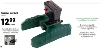 Lidl Parkside arroseur oscillant offre