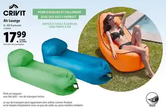 Lidl Crivit air lounge offre
