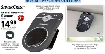 Lidl Silver crest kit mains-libres voiture offre