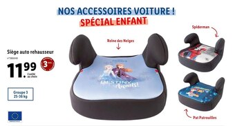 Lidl Siège auto rehausseur offre
