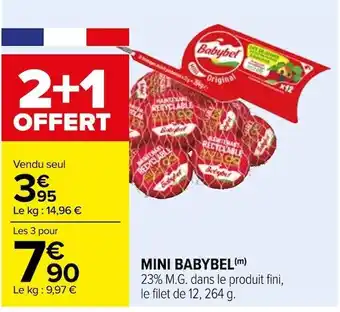 Carrefour Babybel mini babybel offre
