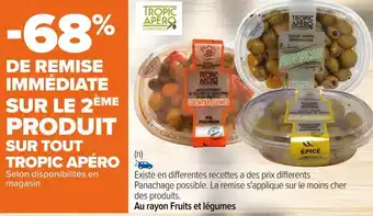 Carrefour Tropic apéro bon plan sur tout tropic apéro offre