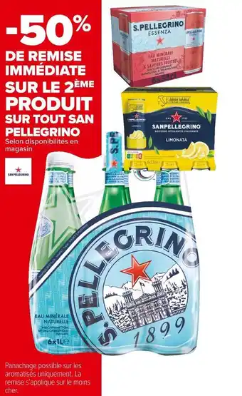 Carrefour Market San pellegrino bon plan sur tout san pellegrino offre