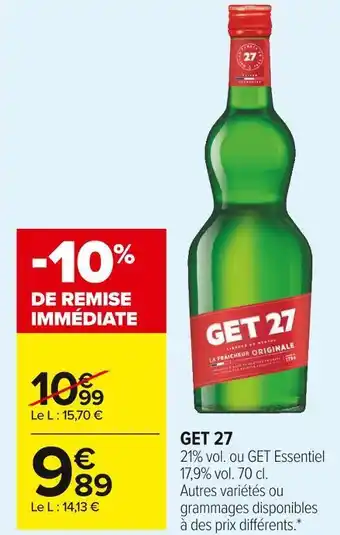 Carrefour Market Get 27 get 27 offre