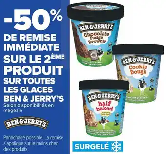Carrefour Market Ben & jerry’s bon plan sur toutes les glaces de la marque ben & jerry’s offre