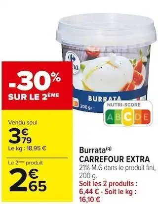 Carrefour Market Carrefour classic’ burrata offre