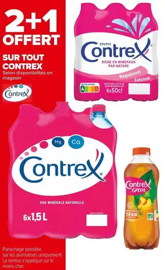 Carrefour Market Contrex bon plan sur tout contrex offre