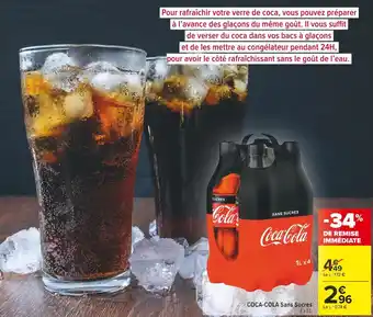 Carrefour Market Coca-cola coca-cola sans sucres offre