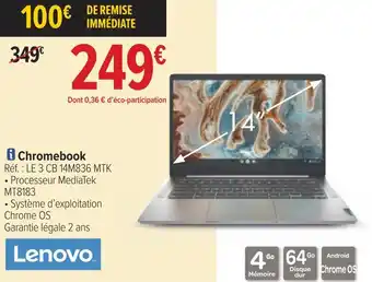 Carrefour Lenovo chromebook offre