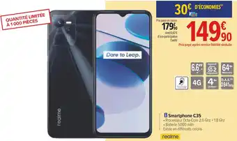 Carrefour Realme smartphone c35 offre
