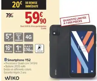 Wiko smartphone y52