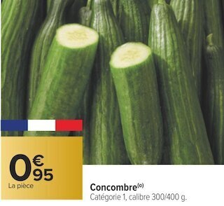 Carrefour Concombre offre
