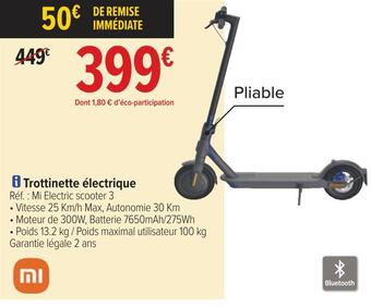 Carrefour Xiaomi trottinette électrique offre