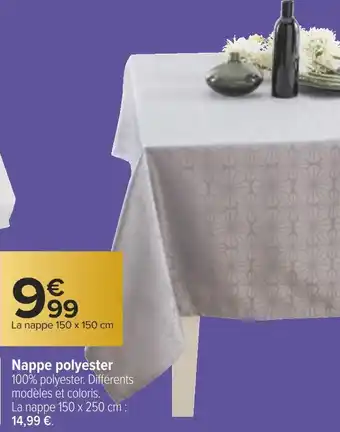 Carrefour Nappe polyester offre