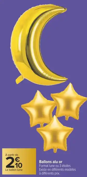 Ballons alu or