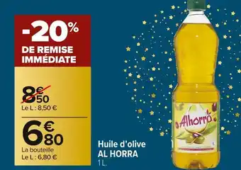 Carrefour Market Al horra huile d’olive offre
