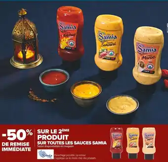 Carrefour Market Samia bon plan sur toutes les sauces de la marque samia offre