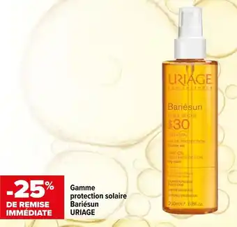 Carrefour Uriage bon plan sur la gamme protection solaire bariésun de la marque uriage offre