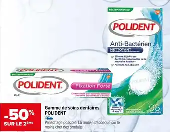 Carrefour Polident bon plan sur la gamme de soins dentaires polident offre