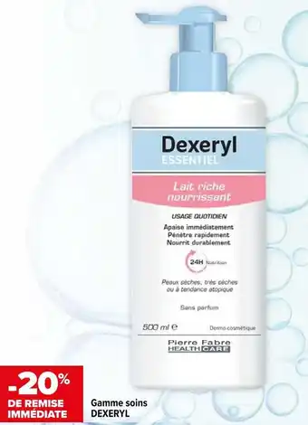 Dexeryl bon plan  sur la gamme soins dexeryl