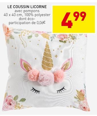 Stokomani Le coussin licorne offre