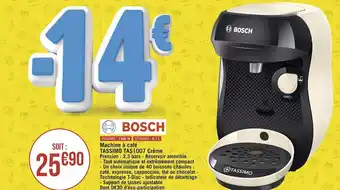 Géant Casino Tassimo machine à café tas1007 crème offre