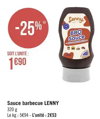 Géant Casino Lenny sauce barbecue offre