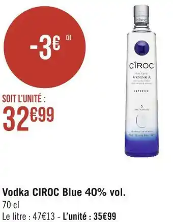 Ciroc vodka blue 40% vol.