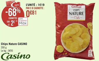 Géant Casino Casino chips nature offre