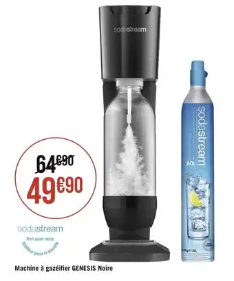 Géant Casino Sodastream machine à gazéifier genesis noire offre