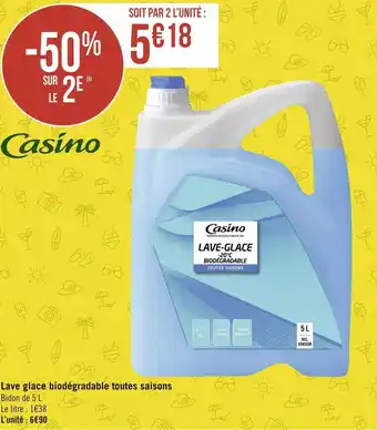 Géant Casino Casino lave glace biodégradable toutes saisons offre