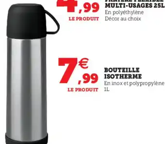 Hyper U Bouteille isotherme offre