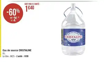 Eau De Source CRISTALINE 8 L