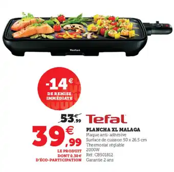 Hyper U Plancha XL Malaga offre