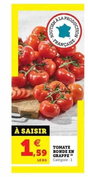 Super U Tomate Ronde En Grappe offre