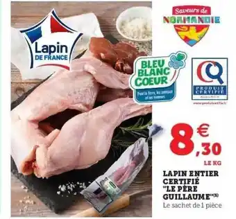 Lapin Entier Certifié